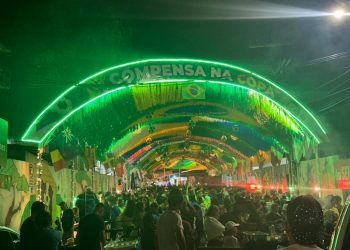 ‘Rua da Copa’ da Compensa é inaugurada com festa e decoração produzida com materiais recicláveis
